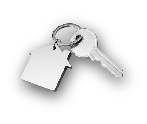 Image showing a key with a house keyring