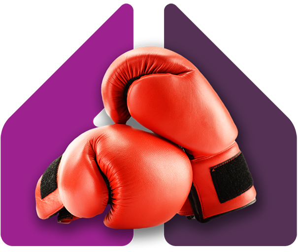 Image showing a pair of boxing gloves in a pair of speech marks